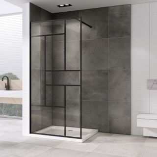 Душевая перегородка ABBER Immer Offen 90см чёрный AG63090B