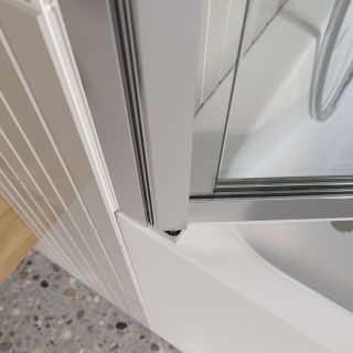 Душевая шторка на ванну BelBagno LUCE-VF-11-100/145-C-Cr хром