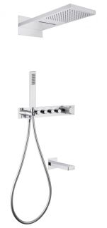 Душевая система ABBER Rund AF8753 с термостатом хром