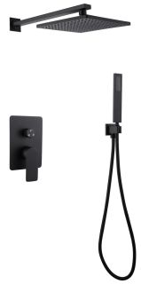 Душевая система ABBER Weiss Insel чёрный матовый AF8018B