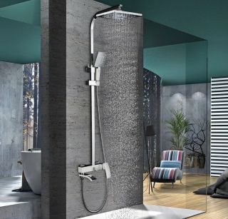 Душевая стойка Gappo G2407-8 белый/хром