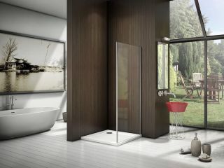 Боковая часть Good Door LATTE SP-90 -C-WE стекло прозрачное