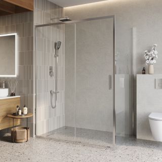 Душевой уголок BelBagno LUCE-AH-1-150/100-C-Cr хром