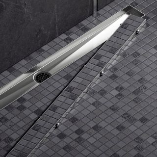 Душевой лоток Timo Drain System DS230208/00 80см с двусторонней панелью plate под плитку хром