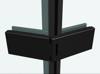 Душевой уголок ABBER Ewiges Wasser 80x80см чёрный AG05080B