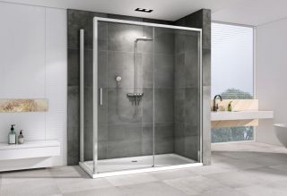 Душевой уголок ABBER Komfort AG93160-S102 160x100см хром