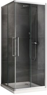 Душевой уголок ABBER Schwarzer Diamant 90x90см хром AG02090H