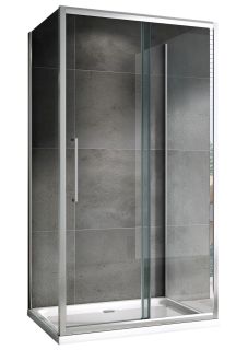 Душевой уголок ABBER Schwarzer Diamant AG30100H-S60-S60 100x60см хром