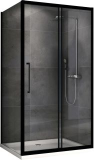 Душевой уголок ABBER Schwarzer Diamant AG30110BH-S75B 110x75см чёрный