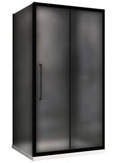 Душевой уголок ABBER Schwarzer Diamant AG30110BMH-S80BM 110x80см чёрный