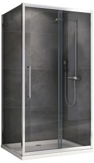 Душевой уголок ABBER Schwarzer Diamant AG30160H-S75 160x75см хром