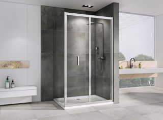 Душевой уголок ABBER Sonnenstrand 110x80см хром AG07110-S80