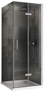 Душевой уголок ABBER Zart AG08090P-S101 90x100см хром