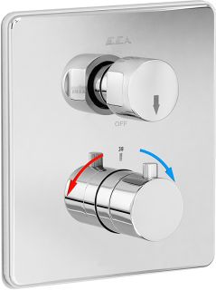 Смеситель для ванны E.C.A. 102167215EX-KDE с термостатом хром