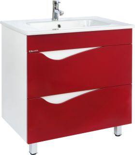 Тумба под раковину Bellezza Эйфория 85см красный 00000010225
