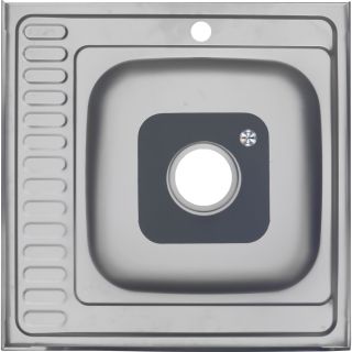 Мойка 6060 L Melana 0,6/160 левая хром с сифоном (015 t L *10)