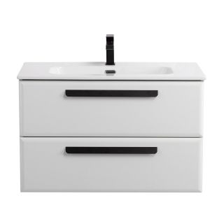 База под раковину Cezares подвесная с двумя выкатными ящиками, Bianco Opaco, 800x457x500, ECO-CER-N-800-2C-SO-BO
