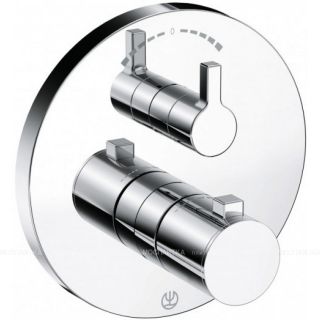 Встраиваемый смеситель для ванны и душа Kludi Nova Fonte Puristic с термостатом хром 208300515