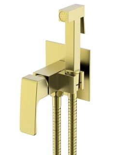 Гигиенический душ со смесителем Raglo R01.52.03 золотой сатин
