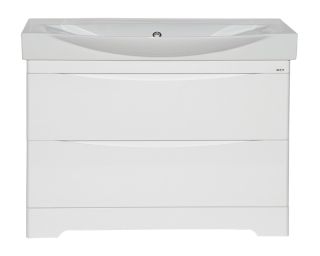 Напольная тумба под раковину Misty Элвис 105см белый