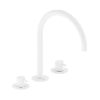 Смеситель для раковины Ravak Espirit X070238 3-хэлементный 270 мм ES 018.10WV БЕЛЫЙ ВЕЛЬВЕТ