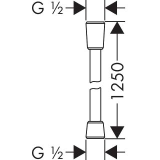 Шланг для душа Hansgrohe 28272340 черный