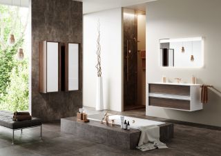 Пенал подвесной Clarberg Evolution EV0504CD 40x119см крафт тёмный