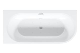 Акриловая ванна Riho Desire Corner Glossy Sparkle System B087003005 R 184x84см с аэромассажем белый