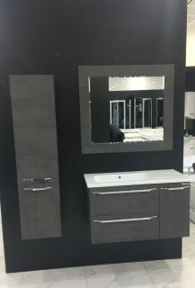 Тумба под раковину Bellezza Луиджи 100см серый 00000007048