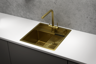 Мойка кухонная Granula 5051, ЗОЛОТО САТИН