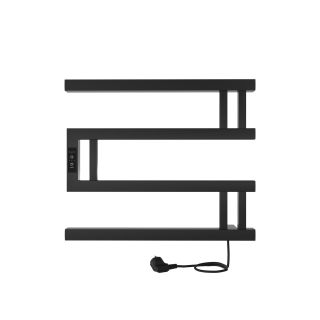 Полотенцесушитель электрический Indigo Muza DGM40-50BRRt 40x50 см чёрный муар