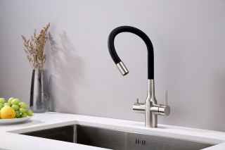 Смеситель для кухни Paulmark Salix Sa213419-NI никель