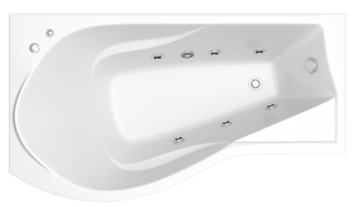 Акриловая ванна Bas Капри 170x80 см левая без гидромассажа