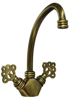 Смеситель для раковины E.C.A. Ottoman 102208003EX антик лак