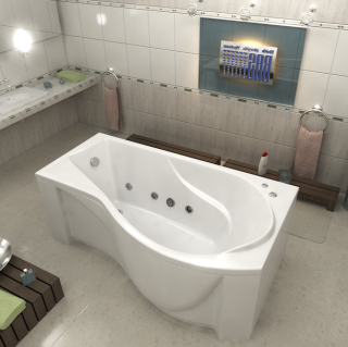 Акриловая ванна Bas Капри 170x80 см правая без гидромассажа