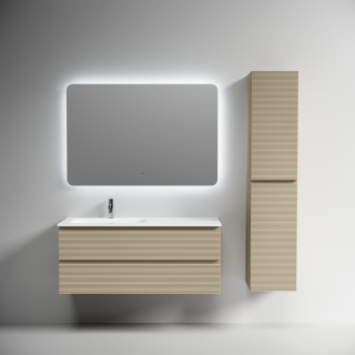 Тумба подвесная под раковину Sancos Folk FL120LCP левая 120 см капучино