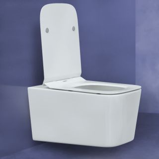 Подвесной унитаз Berges Floe Rimless белый 082121 сиденье Floe Slim SO микролифт быстросъёмное