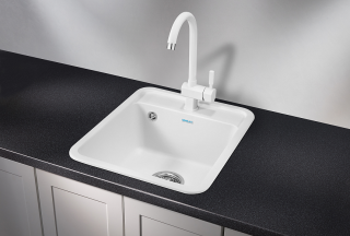 Мойка кухонная Granula Standart 4202, БЕЛЫЙ