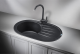 Мойка кухонная Granula Standart 7601, ЧЁРНЫЙ