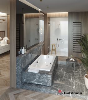 Ванна чугунная Goldman Art AT17080 170x80см с ножками