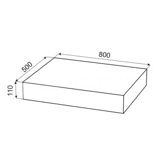Столешница Velvex Unit 80, дуб карпентер