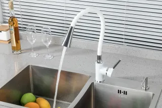 Смеситель для кухни Frap F4044-8 белый