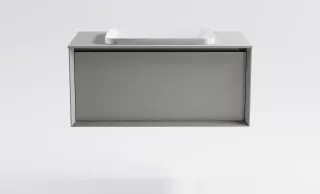 Тумба с раковиной Astra-Form Фрейм 4631177715389 100 см серый матовый