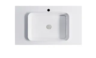 Тумба с раковиной Astra-Form Фрейм 4631177713965 100 см серый матовый