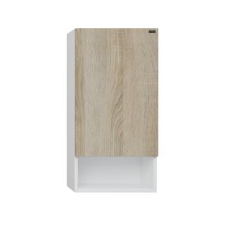 Шкаф Санта Мира 700469 над стиральной машиной 40 см разобранный янтарный/белый