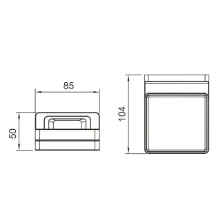 Мыльница Gappo G30802-9 оружейная сталь