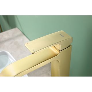 Смеситель для раковины Raglo R02.15.03 золотой сатин