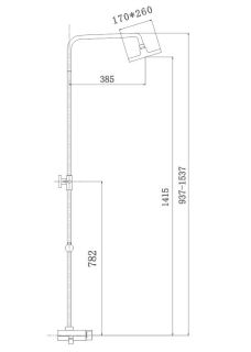 Душевая стойка Haiba HB2419 белый