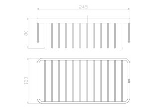 Полка для ванной Wonzon & Woghand WW-4102 хром