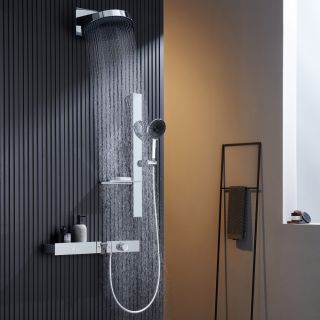 Душевой комплект Black&White Gravity 9025C с термостатом хром